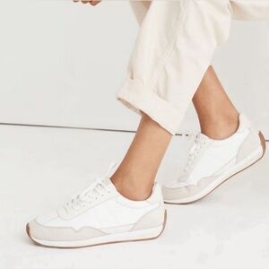 Madewell League Sneakers in Washed Nubuck (leather/textile)